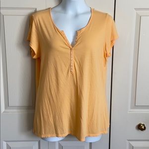 J. Jill Feather Weight Pima Cotton Henley Sz L
